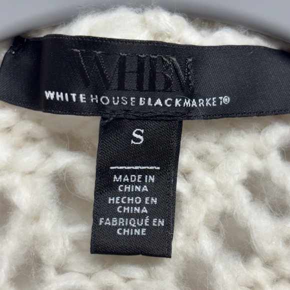 WHBM White House Black Market Cream Belted Cardigan Duster - Picture 3 of 7